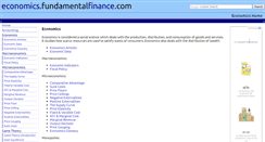 Desktop Screenshot of economics.fundamentalfinance.com